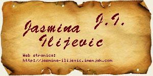 Jasmina Ilijević vizit kartica